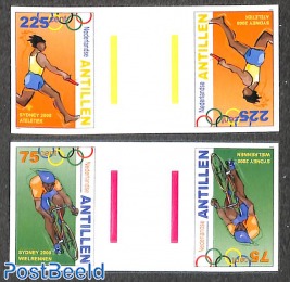 Olympic games 2, gutterpairs, imperforated