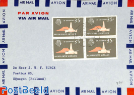 Airmail card to Nijmegen