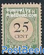25c, Postage due, Type III, Stamp out of set