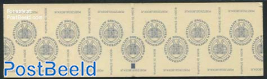 Definitives booklet with count block on cover