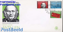 Rowland Hill FDC (stamps from s/s)
