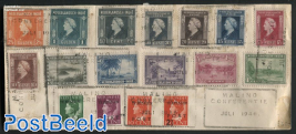 Philatelic cover Malino conferentie 1946 with definitives and postage due set