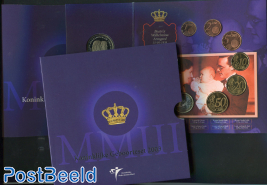 Thmatic Coin Yearset Netherlands 2003 - Royal birth
