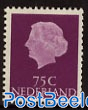 75c purple, normal paper, 1v with number on back