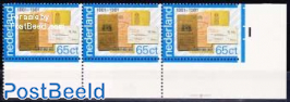 65c Rijkspostspaarbank, right side imperforated