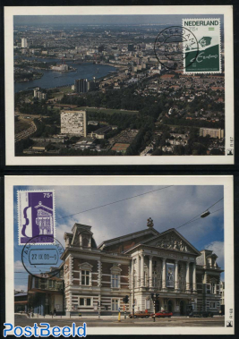 Concert building Amsterdam, erasmus university Rotterdam 2v, maximum cards Mill set