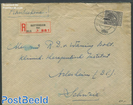 Registered cover from Rotterdam with nvhp no.193