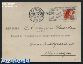 Postal card from The Hague to Nijmegen