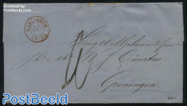 Letter from Harlingen (25 mrt 1868) to Groningen (26 mrt 1868)