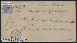 Letter from Nieuw-Amsterdam (langstempel) to Moordrecht