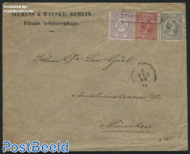 Letter from s-Gravenhage to Muenchen (D), postmark: boxed s-Gravenhage