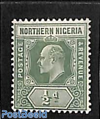 Northern Nigeria, 1/2d, WM Multiple Crown-CA, Stamp out of set