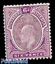 South Nigeria, 6d, Stamp out of set