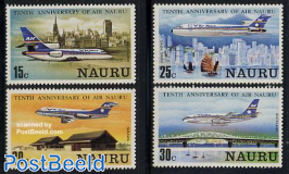 10 years Air Nauru 4v