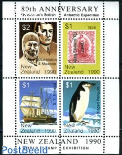 Shackleton expedition 4v m/s (no postal value)