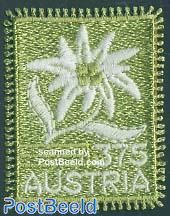 Edelweiss 1v, textile stamp