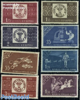 Stamp centenary 8v
