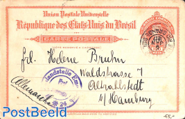 Postcard 100R to Hamburg