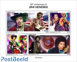 80th anniversary of Jimi Hendrix