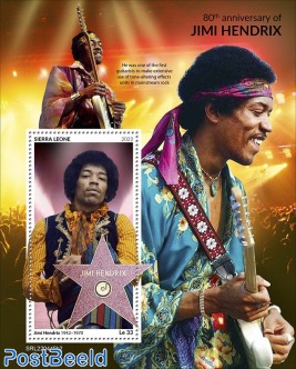 80th anniversary of Jimi Hendrix