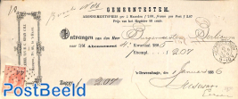 Payment recu with 10c stamp, 's-Gravenhage
