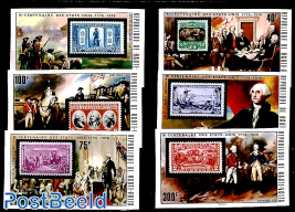 US Bicentenary 6v, imperforated