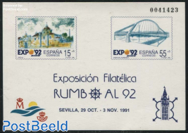 Expo 92, Special sheet (not valid for postage)