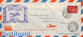 First flight DC-6 to Amsterdam
