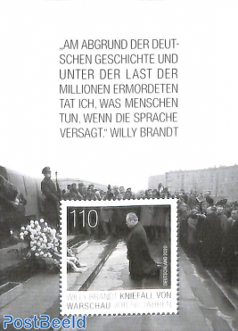 Willy Brandt kneeling in Warsaw s/s