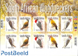 South African Woodpeckers 2x5v m/s s-a