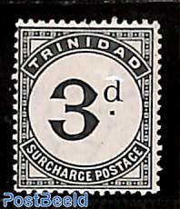 3d postage due, WM mult.Crown-CA, Stamp out of set