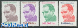 Definitives, Ataturk 4v