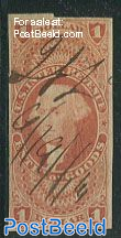 $1, Revenue stamp, Entry of goods, imperf.