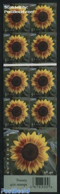 Sunflower foil booklet