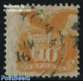 10c, used, Stamp out of set