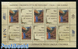 Language Day m/s, Joint Issue Italy, San Marino