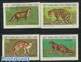 Animals 4v, imperforated