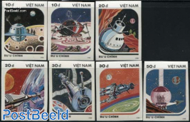 Space exploration 7v, imperforated