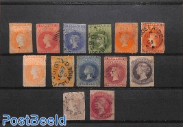 Lot Victoria stamps */o, South Australia