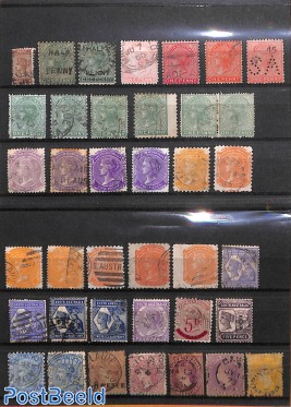 Lot Victoria stamps, South Australia