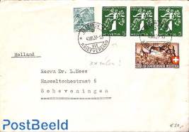 Envelope from Bern to Scheveningen
