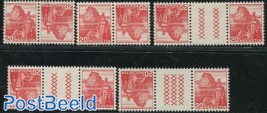 Booklet pairs (5), smooth & grilled gum