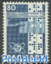 I.T.U. centenary 1v, fluorescent