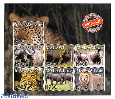 Endangered animals 7v m/s