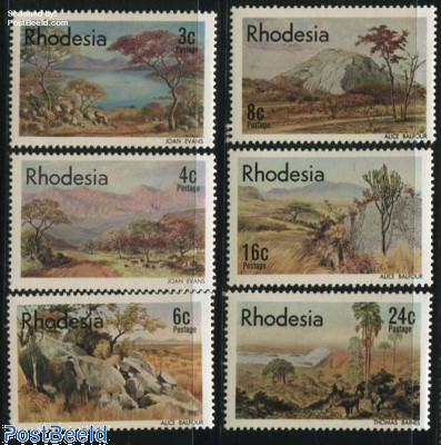 Landscape paintings 6v