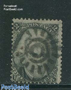 2c Black, used