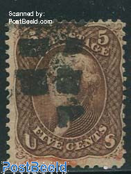 5c Brown, used