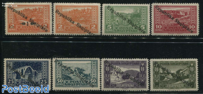 Definitives, overprints 8v