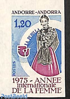 Int. Woman year 1v, imperforated