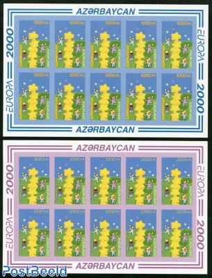 Europa, 2 minisheets, imperforated